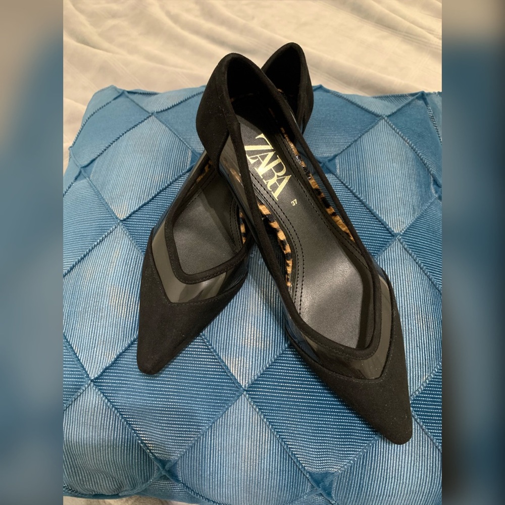 Zara velvet shoes